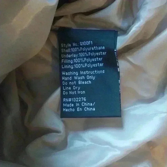 Women’s Taupe Puffer Coat Size XL - Picture 8 of 8